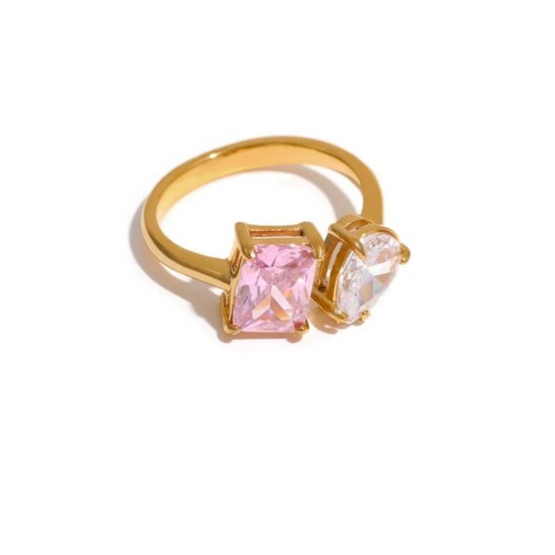 Anillo Circon Rosa