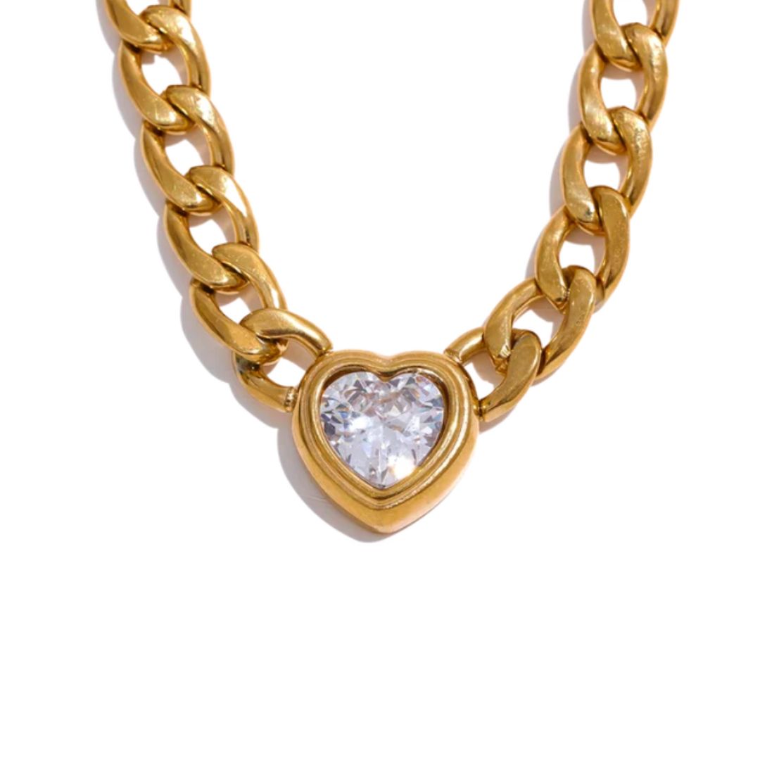 Collar Diamante Corazón