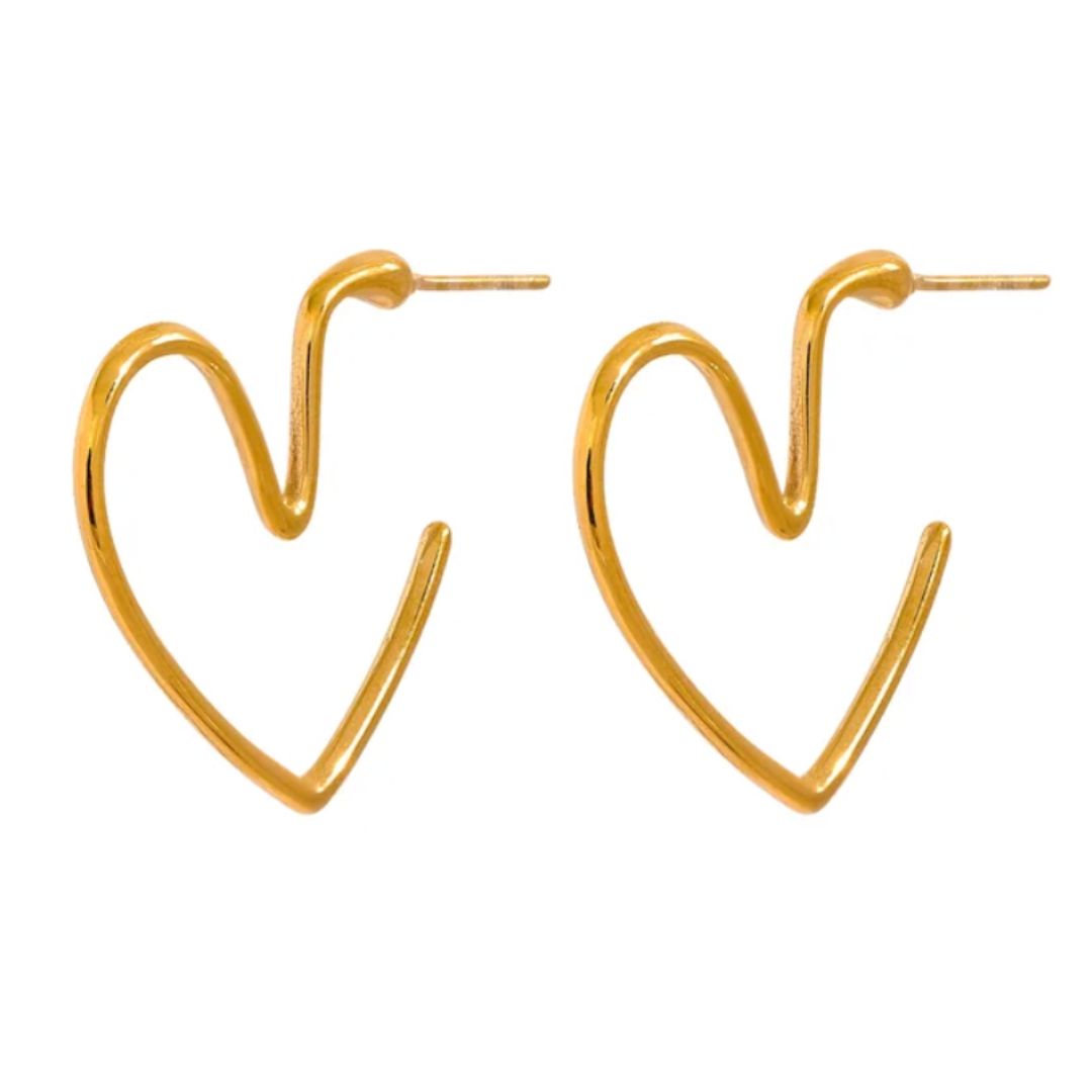 Pendientes Corazón Oro