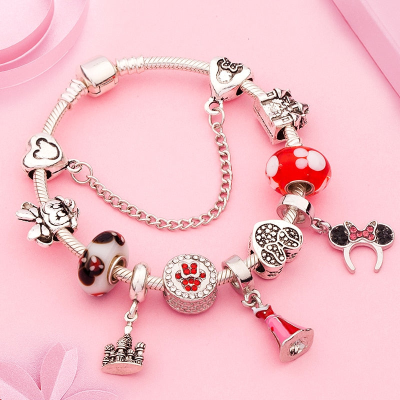 Pulsera Princesa Minnie (Pulsera y Charms incluidos)